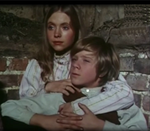 Tony Maiden playing Albert Clifton with Judi Bowker playing Vicky Gordon in the episode "Wild Justice" in the series "The Adventures of Black Beauty".png